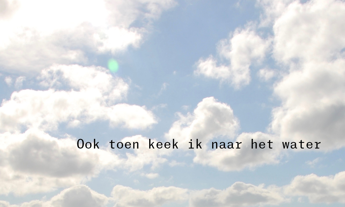 Ook toen keek ik naar het water