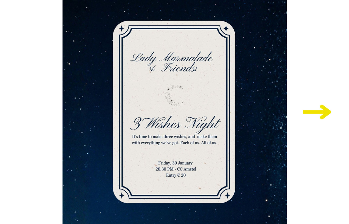 Lady Marmalade & Friends: Three Wishes Night
